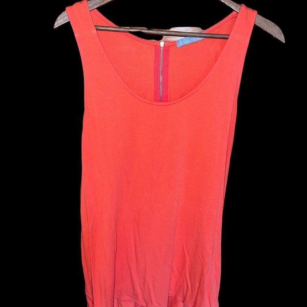 Olivia Moon coral tank with back zipper size medium